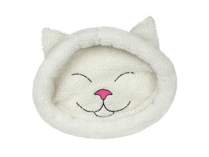 Pat cap de pisica MIJOU alb 48 x 37 cm