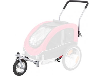 Front wheel and handle for wheelchair 12814, jogging conversion