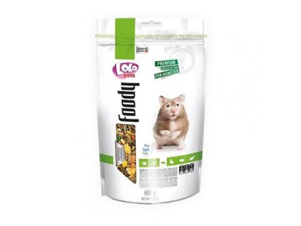LOLO Foody kompletní krmivo pro křečky 600 g Doypack