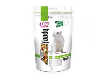 LOLO Foody Alleinfuttermittel für Ratten 600 g Doypack