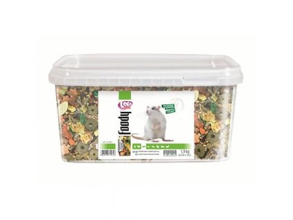 LOLO Foody hrana completa pentru sobolani 3 L, galeata de 1,9 kg