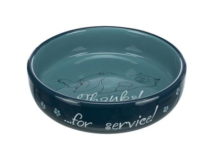 Ceramic bowl low for cats with short snouts 0.3 l / ø 15 cm various colors