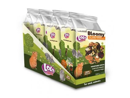 LOLOPets BLOOMY chipsy warzywne dla gryzoni 100 g