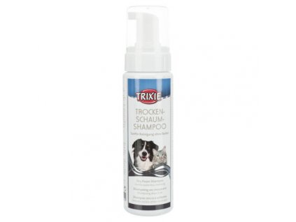 TRIXIE Trocken-schaum šampon - pěna jemně čistí srst (Objem suchého šamponu 230 ml)