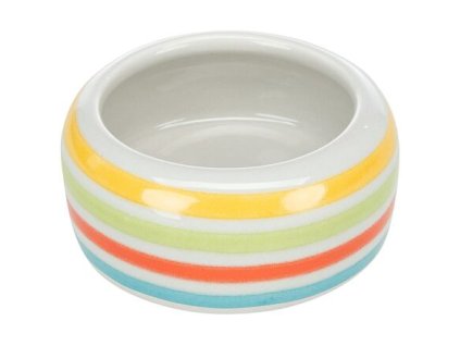 Striped ceramic bowl