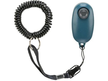 Clicker, gentle mechanism with sound for training, with leash