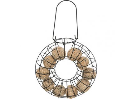 Hanging ring for 8 tallow balls 24 x 8 cm, metal
