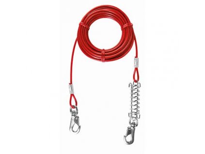 Fixing rope with spring