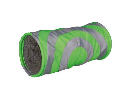 Tunel nylonowy dla małych zwierząt 15 x 35 cm szaro-zielony