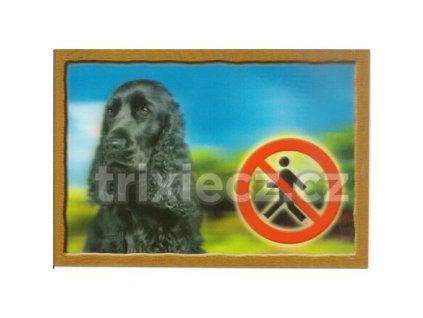 3D Dog Tag, angol cocker spániel fekete