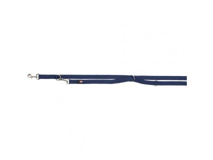 PREMIUM extension leash, double layer - indigo