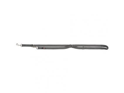 PREMIUM extension leash, double layer, graphite