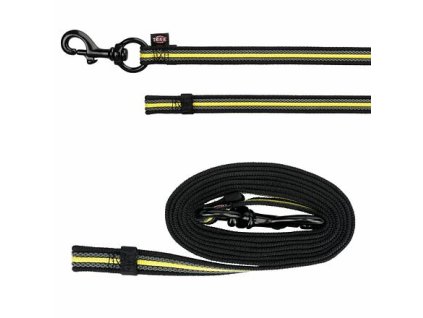 SPORTING FUSION tréninkové vodítko S-L 1 m/17 mm černo/žluté - DOPRODEJ