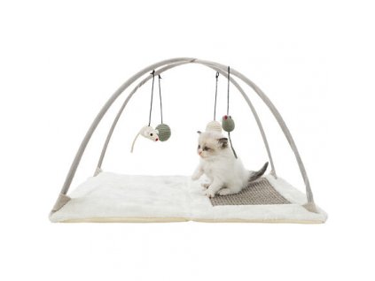 Playground, scratching mat with spring toy 60x33x42cm