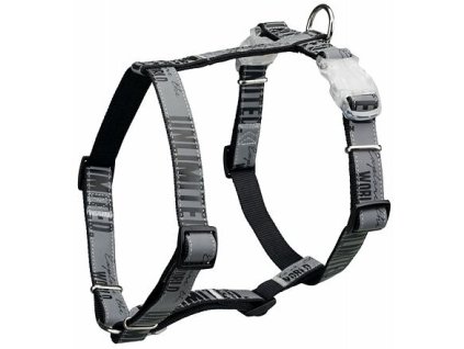 Postroj EXPLORE s blikátkem, černý/reflexní (Velikost postroje EXPLORE XS-S:hruď:30-45cm/20mm)