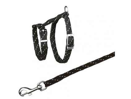 Nylongeschirr reflektierend für Kätzchen, Nylon 18-35cm/10mm1,3m
