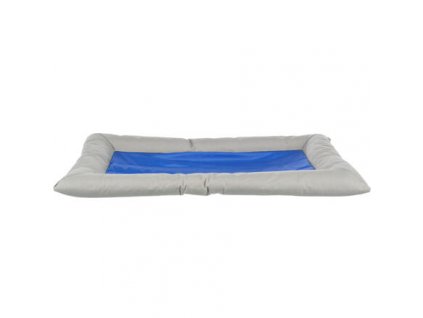 Cool Dreamer cooling rectangular bed with edge, grey/blue
