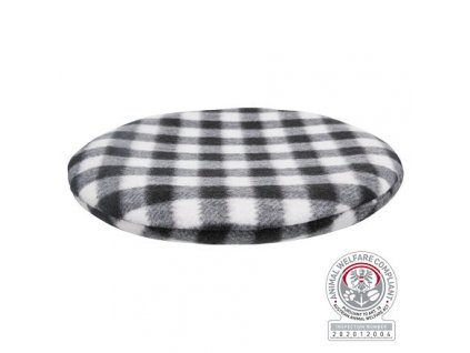 Vankúšik na nahriatie alebo chladenie 26cm, čierna/biela-káro