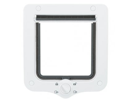 Cat flap, 4-way, 20x22cm, white
