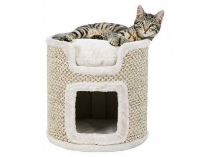 Cat scratching post RIA 37 cm light grey/natural