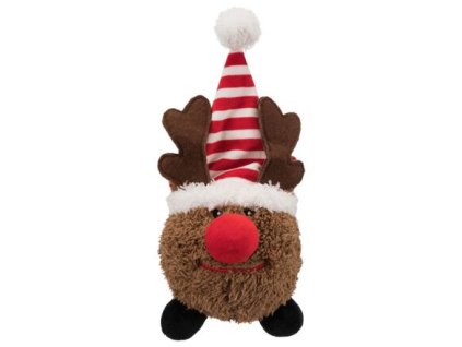 Vianočná plyšová loptička Santa Claus/Sob/Snehuliak 18–29 cm