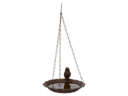 Hanging water bowl, cast iron, 250 ml / 16 cm, brown