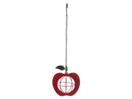 Krmítko na lojovou kouli - jablko, 12x35cm - DOPRODEJ