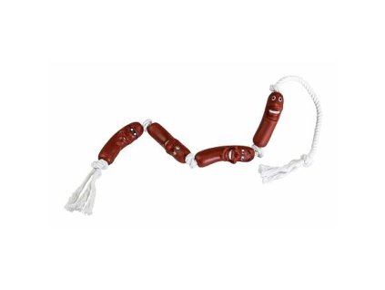 Vinyl sausages on cotton rope 78 cm HipHop