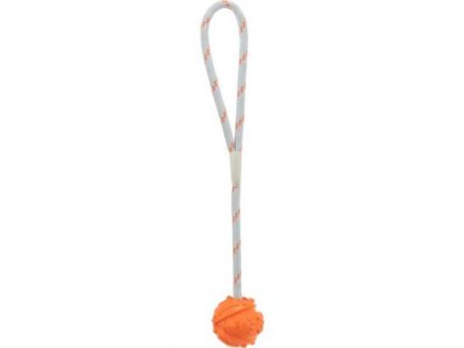 Floating throwing ball on a string