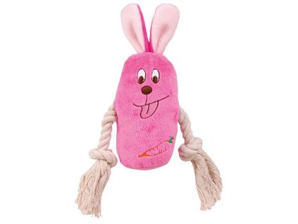 Plush animal with cotton knots, various types 13 cm