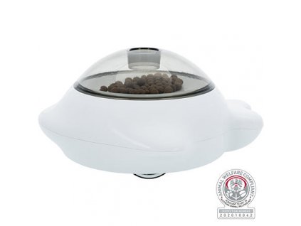 Snack Popper, dispenser for releasing treats - active toy, 21x10x12cm, white