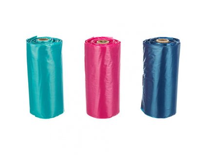 Replacement colored poop bags M with ears 3 rolls of 15 pcs.