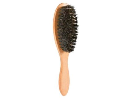 Wooden oval, single-sided natural bristles