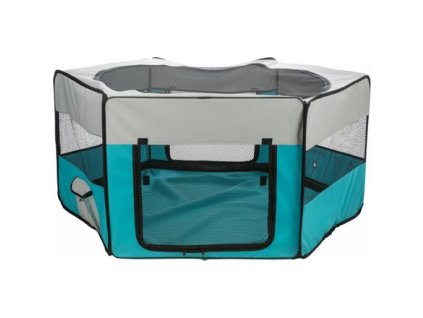 Výběh, polyester, tyrkysová/světlešedá (Velikost venkovního výběhu ø 130 x 55 cm, např. morče, zakrslý králík)