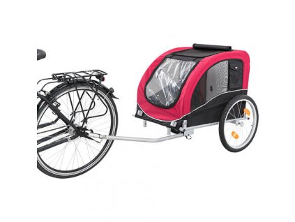 Vozík pre psa za bicykel L 75 x 86 x 80/145 cm, nosnosť max. 30 kg