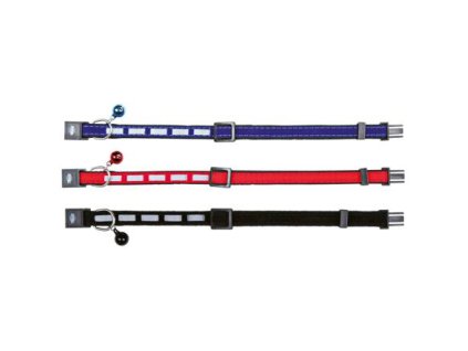 Katzenhalsband, reflektierend, Samt 22-36 cm