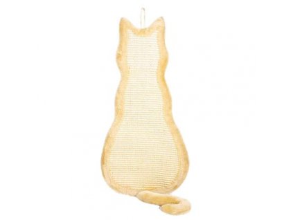 Hanging cat scratching post, 35 x 69 cm, sisal/plush, beige