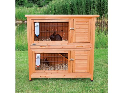 Natura rabbit hutch for small animals, 2 levels 116 x 111 x 65 cm