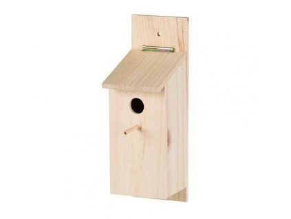 Outdoor birdhouse for titmouses do it yourself 12x36x15 cm