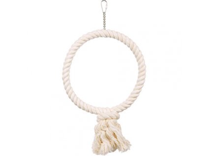 Cerc de bumbac suspendat cu nod 25cm TRIXIE