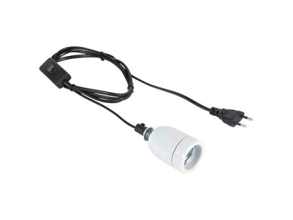 Porcelánová objímka Pro Socket do 200 W, 1,8 m (RP 2,10 Kč)
