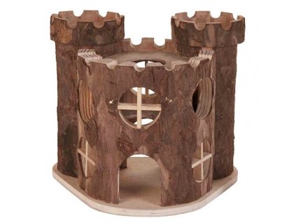 Dřevěný hrad MATTI pro hlodavce 17x15x12cm TRIXIE