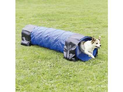 Agility tunnel - small dog, puppy, 40cm/2m - blue
