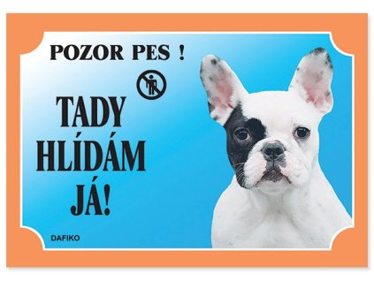 Tabuľka Dafiko francúzsky buldog svetlý