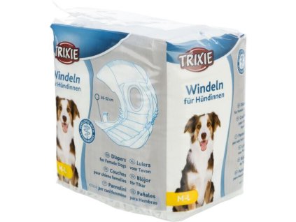 Papírové pleny pro feny (12 ks/bal.) (Velikost papírových plen pro feny M-L: 36-52 cm)