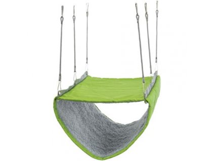 Hanging nylon bed with lambskin 2 tiers - ferret, rat