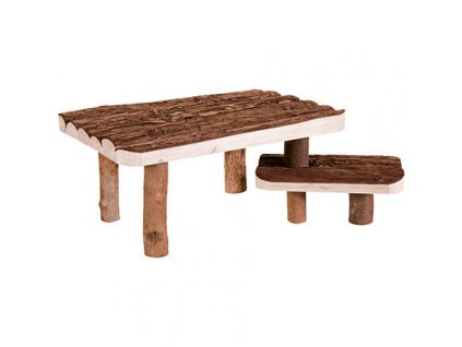Scara pentru cobai, iepuri, 2 etaje, 37x17x28 cm