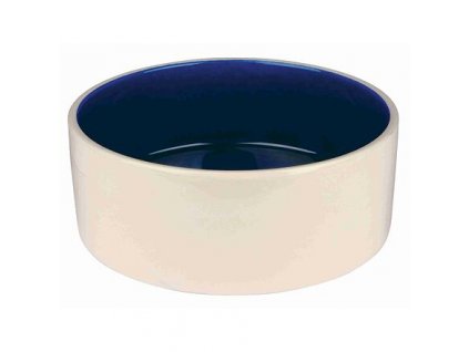 Keramická miska - krémová/modrá (Velikost keramické misky 0,35 l/ ø 12 cm)