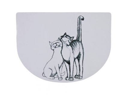 Placemat with cuddling cats 40 x 30 cm