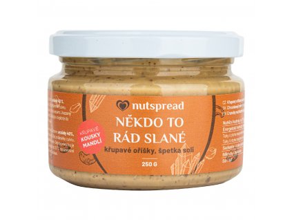 VÝPRODEJ!!!Krém Někdo to rád slané 250 g NUTSPREAD